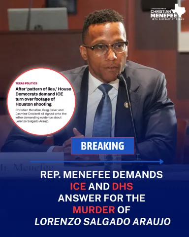 Rep. Menefee Demands Answers For ICE