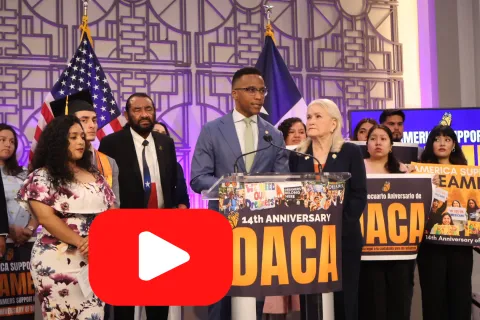 Congressman Menefee Speaks at DACA Press Conference
